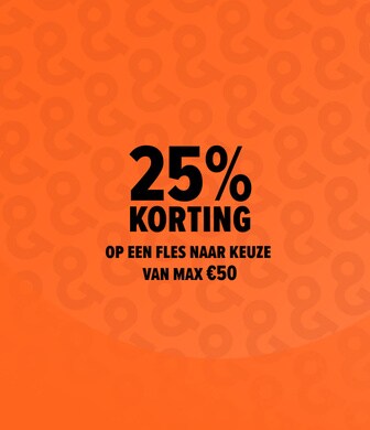 Wissel jouw gespaarde punten in voor 25% korting op een fles naar keuze.